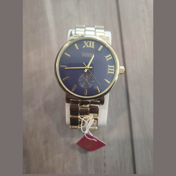 Catherine Malandrino Women's Stainless Steel Watch with Tassel Keychain – Gold - Picture 6 of 7